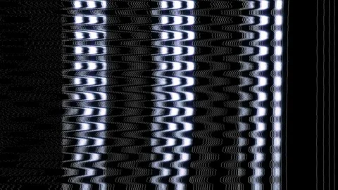 TV Electromagnetic Spectrum Waves Digital Noise with Static, Glitch Distortion Stock Footage 308165974