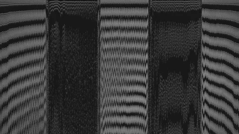 TV Electromagnetic Spectrum Waves Digital Noise with Static, Glitch Distortion Stock Footage 308166090