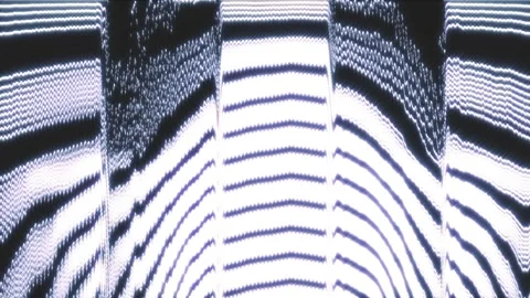 TV Electromagnetic Spectrum Waves Digital Noise with Static, Glitch Distotion Stock Footage 312611487
