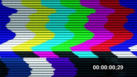 Tv failure sync ntsc timecode  Stock Footage 106362693