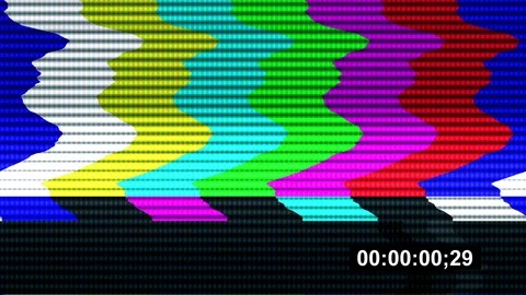 Tv failure sync pal timecode  Video stock 106362608