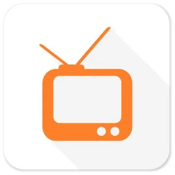 Tv flat icon Ilustración de archivo
