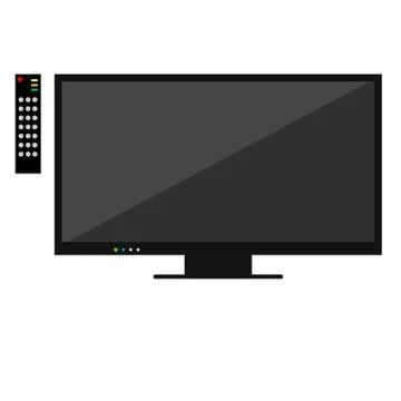 Tv flat Stock Illustration