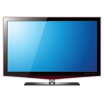 TV Flat LCD Screen 001 Illustrazione stock