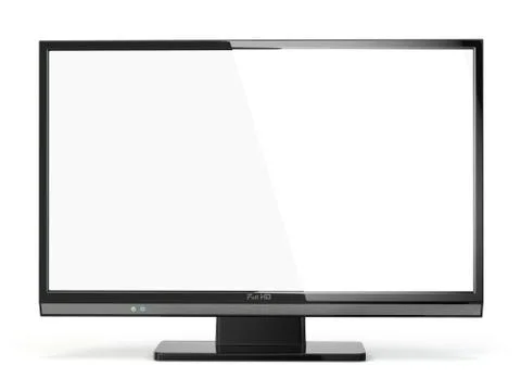 Tv flat screen lcd or plasma. .digital broadcasting television. Stock Illustration
