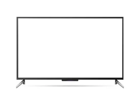 TV flat screen lcd or oled, plasma, realistic illustration. Stock Illustration