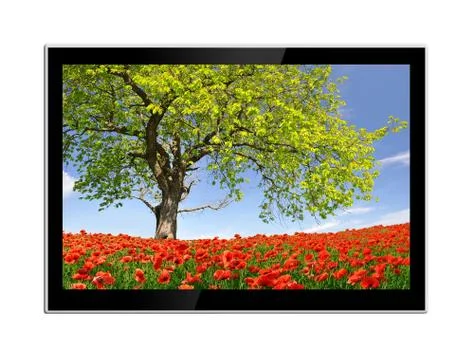 TV flat screen lcd Stock Photos