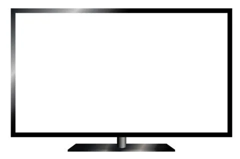 TV flat screen lcd, plasma realistic . Stock Illustration