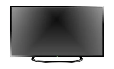 TV flat screen lcd, plasma realistic vector illustration. Stock Illustration