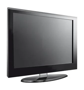 TV flat screen lcd, plasma realistic vector illustration. Stock-Illustration