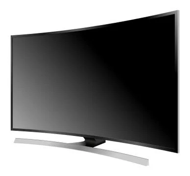 TV flat screen lcd plasma realistic vector illustration. Stock-Illustration