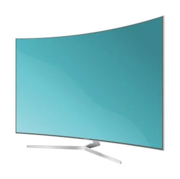 TV flat. Screen lcd plasma. Realistic vector illustration. Stock Illustration