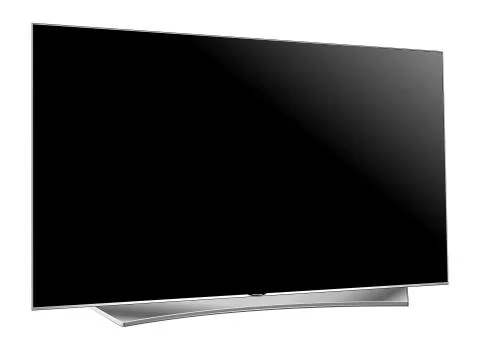 TV flat, screen lcd plasma, realistic vector illustration. Illustrazione stock