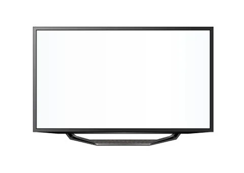 TV flat screen lcd  plasma realistic Stock Illustration