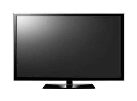TV flat screen lcd  plasma realistic Illustrazione stock