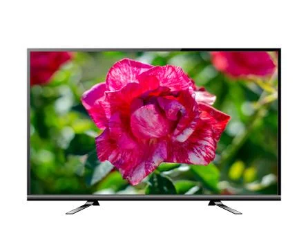 TV flat screen lcd, plasma realistic illustration isolataed on white. Stock Illustration