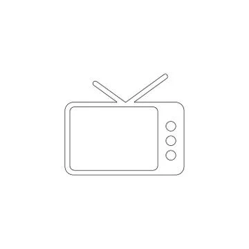 TV. flat vector icon Stock Illustration