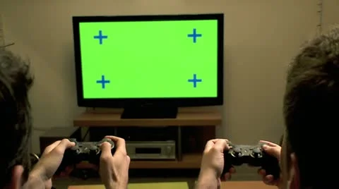 TV Game - Green Screen 1 Stock Footage 10909585