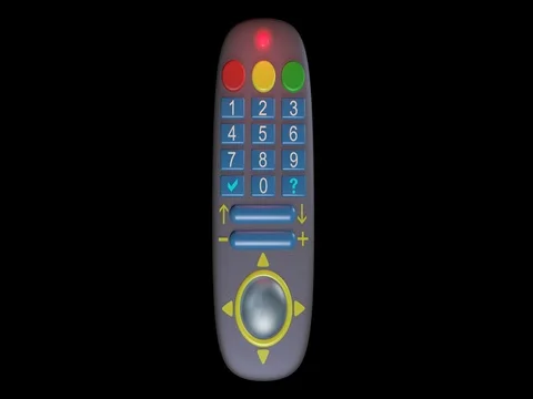 TV, generic universal  remote control device Stock Footage 75656413
