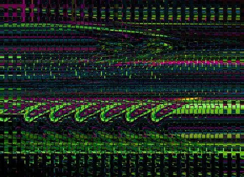 TV Glitch Error background with Computer screen and Digital pixel noise abstract Stock Illustration