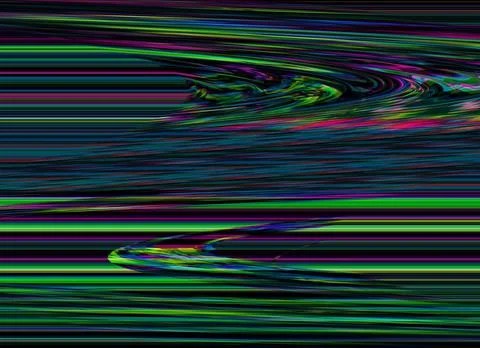 TV Glitch Error background with Computer screen and Digital pixel noise abstract イラスト素材