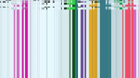 TV Glitch, pixels, stripes and distortions, computer failure motions. LOOP. Stock Footage 117645224