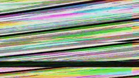 TV Glitch psychedelic Background, Television signal fail Vidéo 124745162