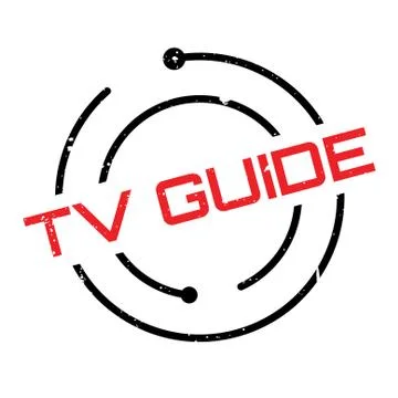 Tv Guide rubber stamp イラスト素材