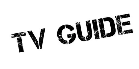 Tv Guide rubber stamp Stock Illustration