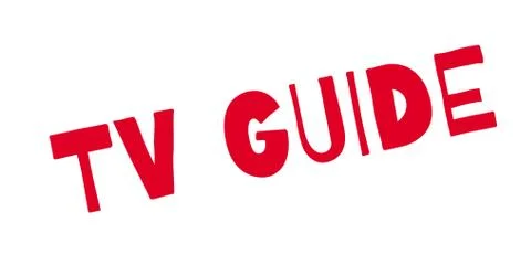 Tv Guide rubber stamp Stock Illustration