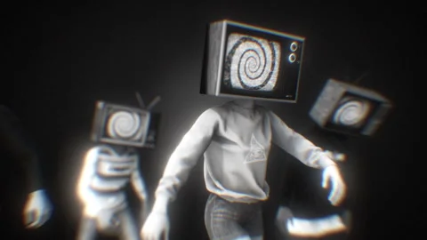 TV Head Zombies 01 Stock-Footage 241030845