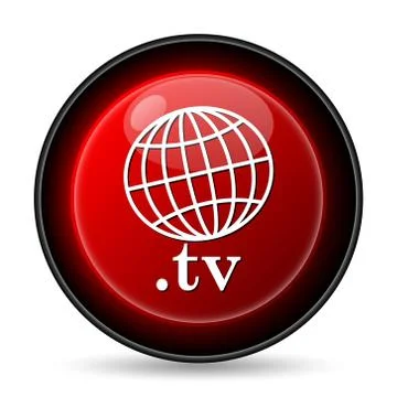 .tv icon. internet button on white background.. Stock Illustration
