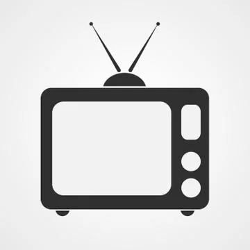TV icon - vector illustration. Stock Illustration
