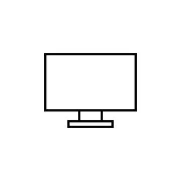 Tv icon vector. television icon vector Illustrazione stock