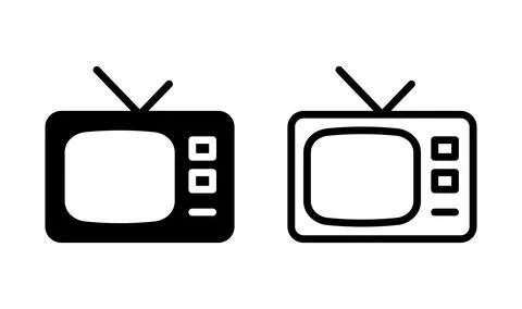 Tv icon vector. television icon Stock-Illustration