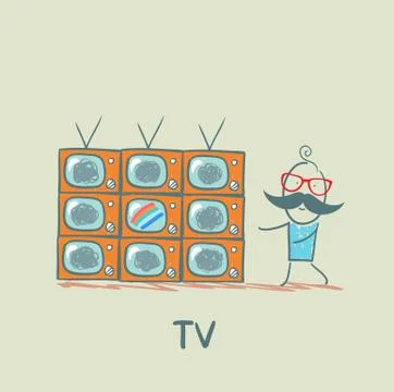 Tv Stock Illustration
