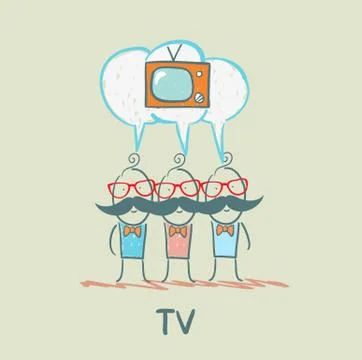 Tv Illustrazione stock