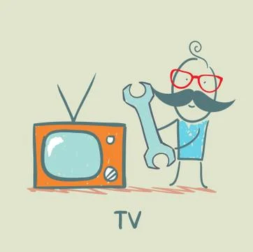 Tv Stock Illustration