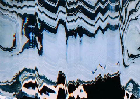 TV interference error distortion glitch background Stock Illustration