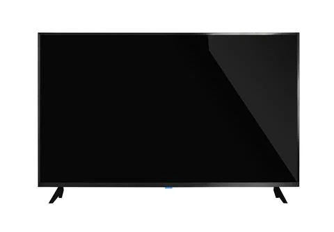 TV isolated on white. Stock Photos
