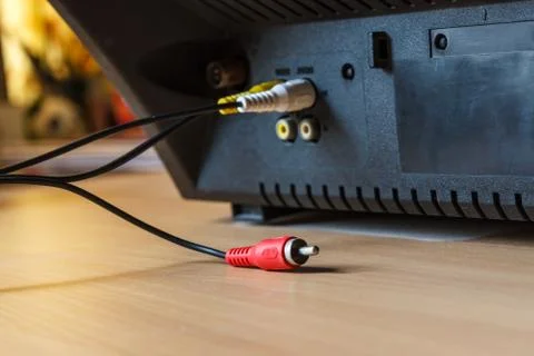 TV jack. 스톡 사진