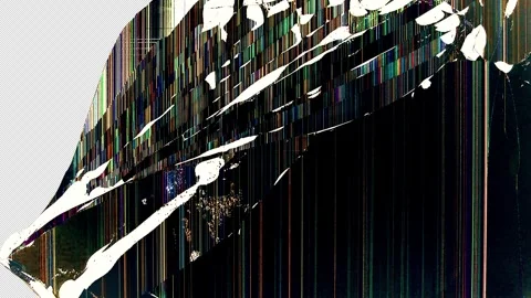 TV LCD or Electronic Device Glass screen breaking into pieces. Video stock 326176659