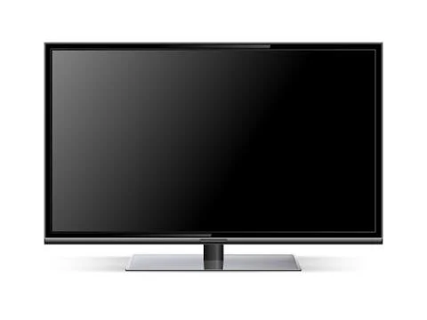 Tv lcd tv, realistic vector illustration Stock Illustration