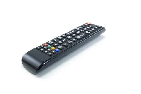 TV LED remote control isolated on white background Stock Photos