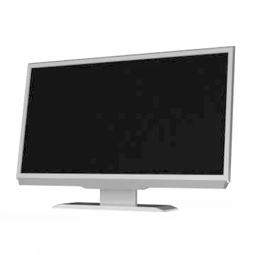 Tv led screen isolated on white background. 3D rendering Stock Illustration