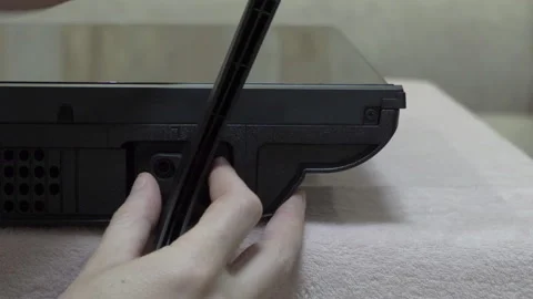 TV legs installation Stock Footage 244600360