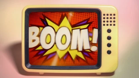 TV lens prores Comic star spikes boom Video stock 107968692