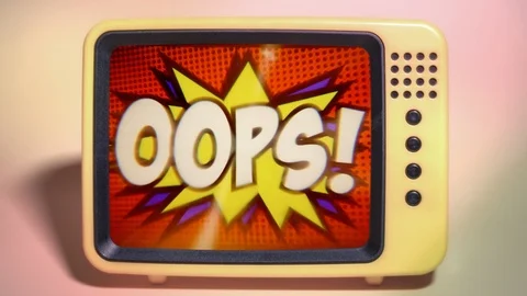 TV lens prores Comic star spikes oops Video stock 107969039