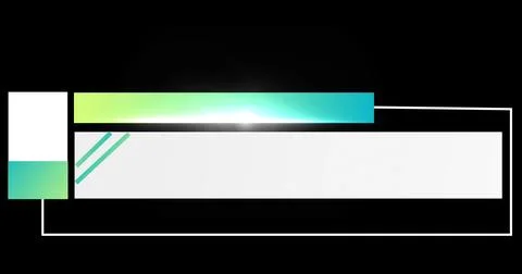 Tv live news program inter cut lower third infographic animation. Newsroom .. Stockillustratie