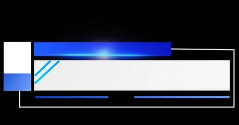 Tv live news program inter cut lower third infographic animation. Newsroom .. 스톡 일러스트